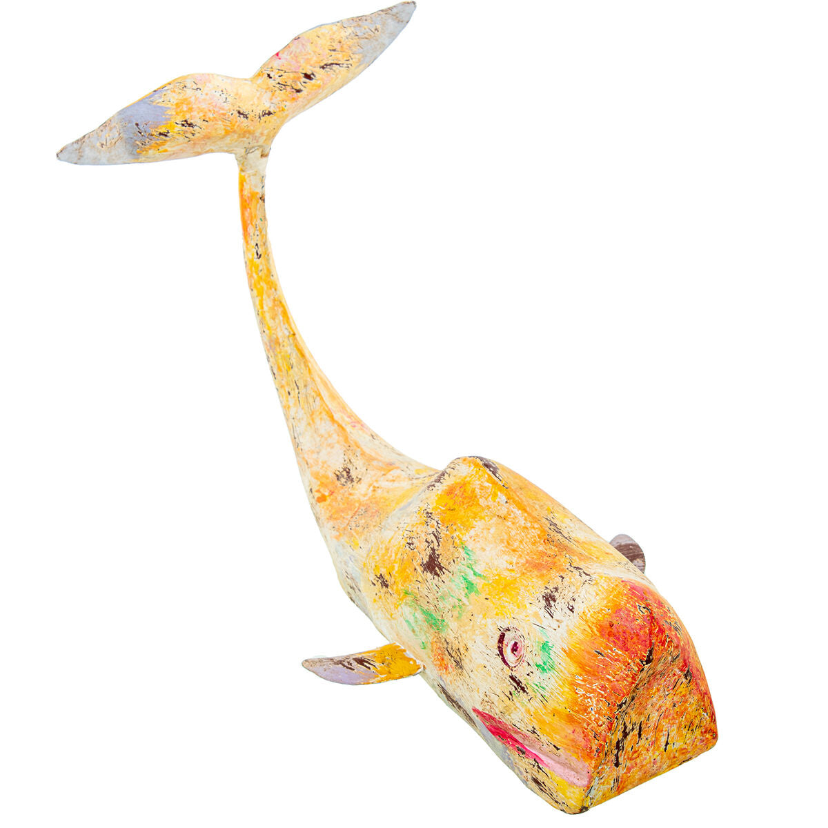 Decorative Figure Alexandra House Living Gelb Whale Iron – Produktbild 1