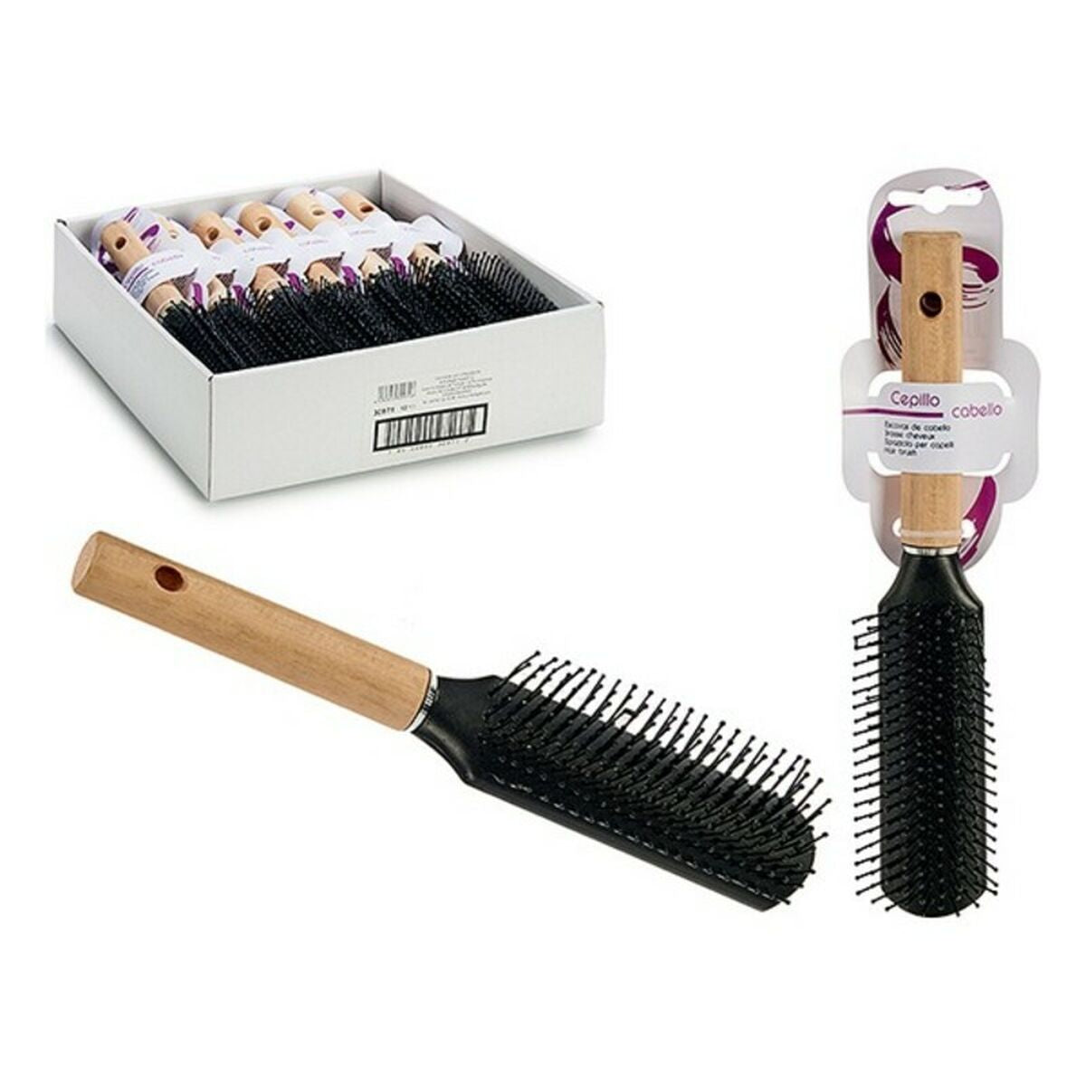 Berilo Bürste Braun Schwarz – Produktansicht 1