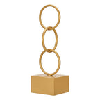 Gift Decor Dekofigur Gold Rings – Ansicht 1