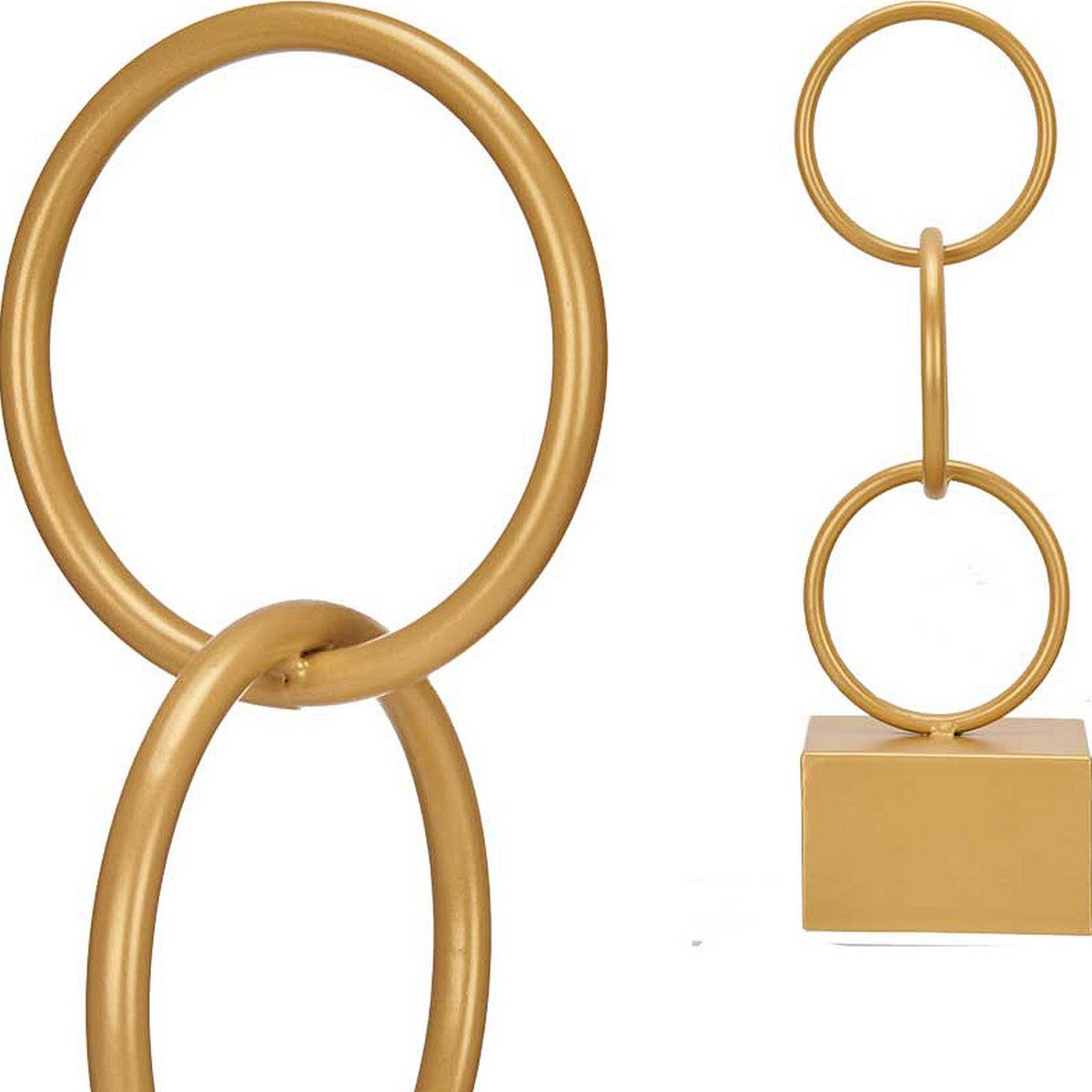 Gift Decor Dekofigur Gold Rings – Ansicht 2