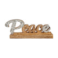 Krist+ Dekofigur Peace Silber Glitter – Produktansicht 1