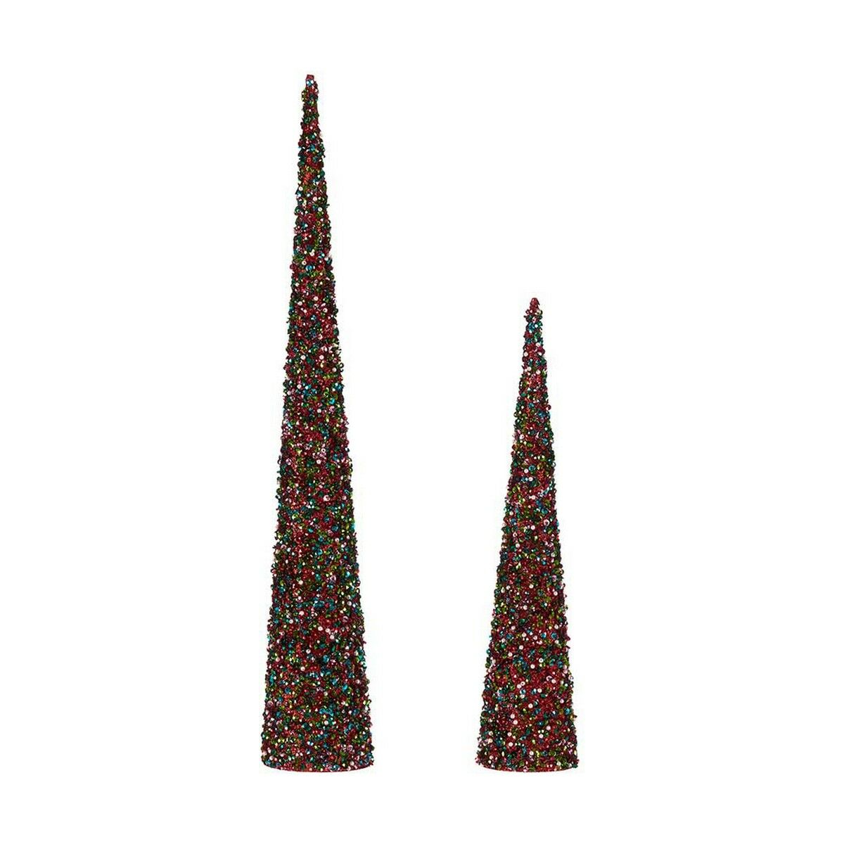 Krist+ Weihnachtskugel Blau Fuchsia Sequins Christmas Cones – Ansicht 1