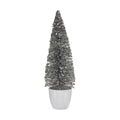 Krist+ Weihnachtsbaum Weiß Silber Kunststoff – 10 x 33 x 10 cm – Produktansicht 1