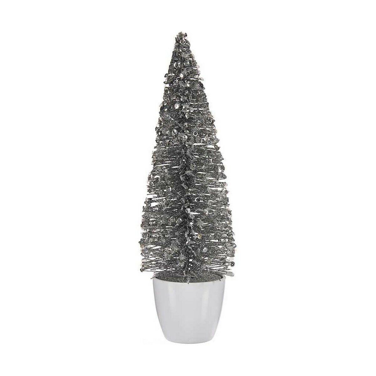 Krist+ Weihnachtsbaum Weiß Silber Kunststoff – 10 x 33 x 10 cm – Produktansicht 1