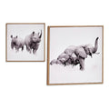 Gift Decor Bild Braun Particleboard mit Rahmen animals