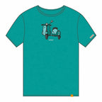 Cállate la Boca Kurzarm-T-Shirt Türkis Sidecar – Produktansicht 1