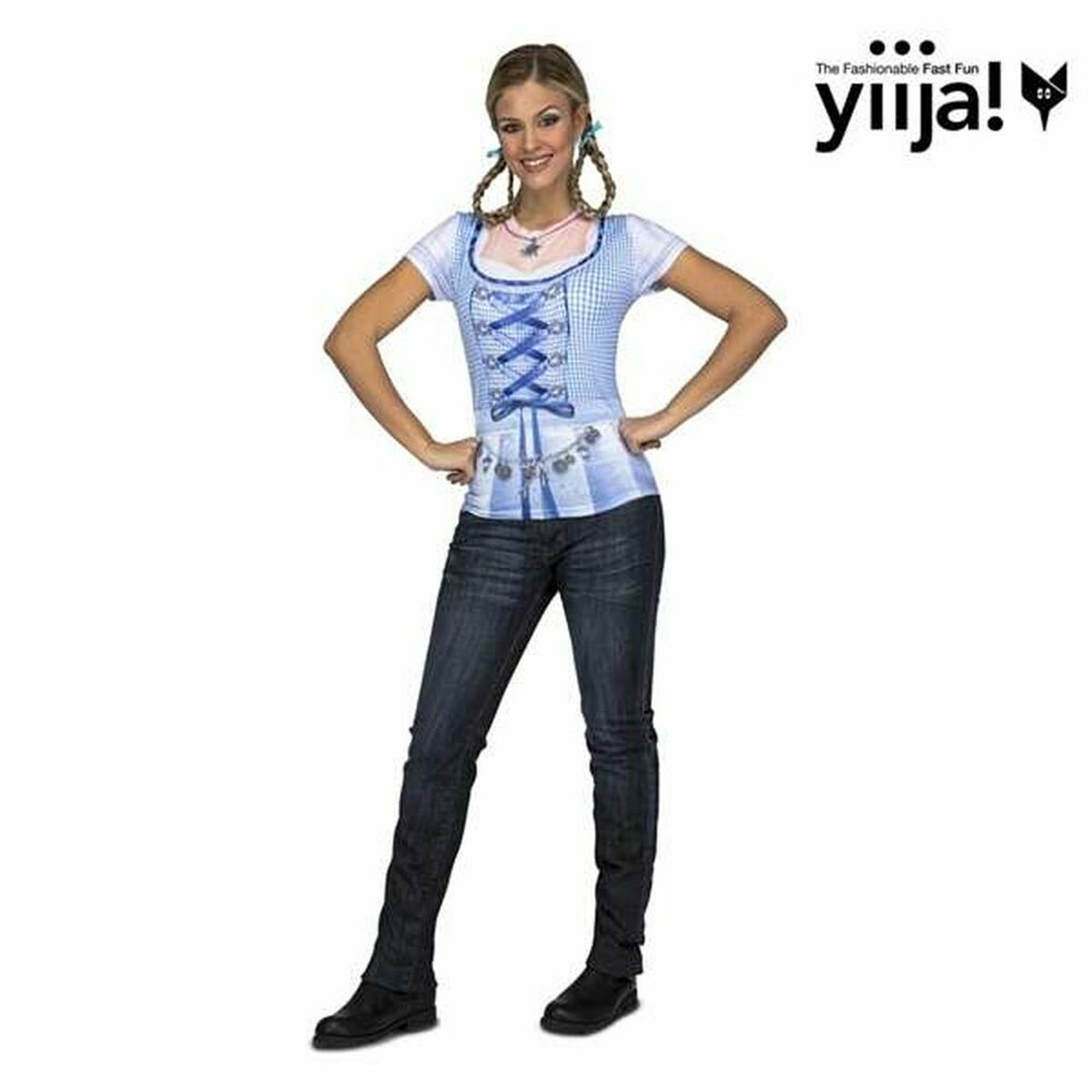 My Other Me Kostüm für Erwachsene Oktoberfest Lady Blau – Ansicht 2