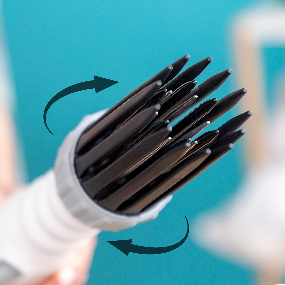 InnovaGoods 3-in-1 Drying, Styling & Curling Hairbrush Dryple 550 W – Produktansicht 6