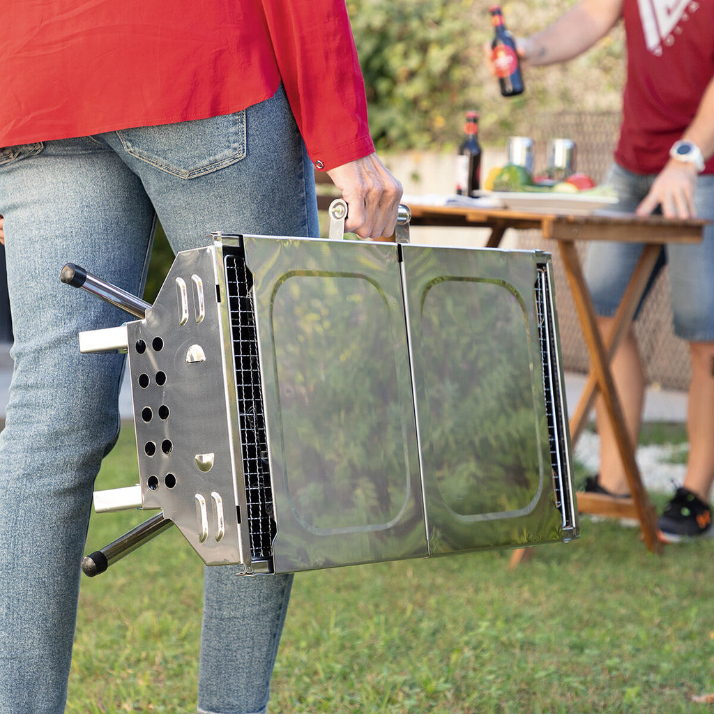 InnovaGoods Edelstahl Foldable Charcoal BBQ ExelQ – Ansicht 3