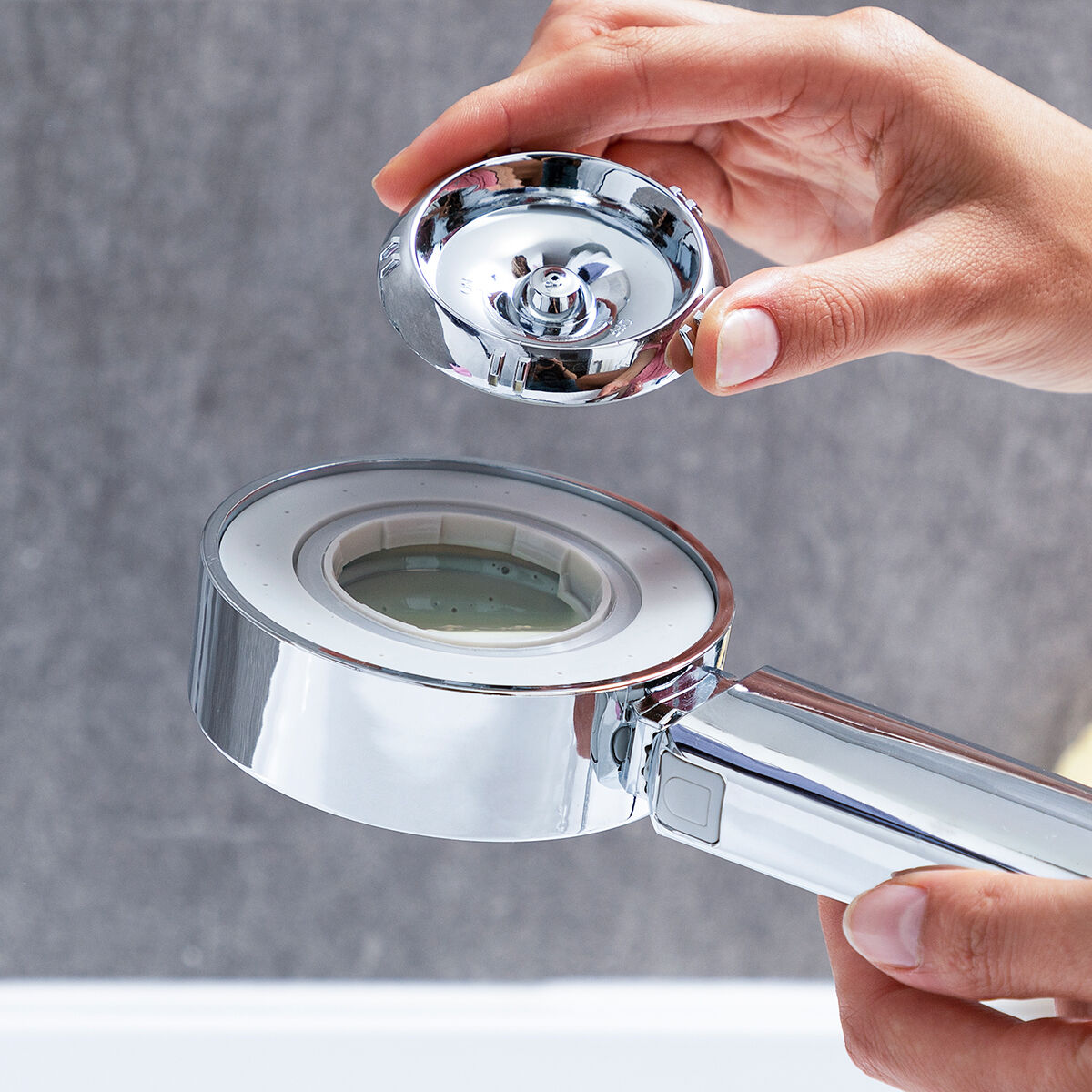 InnovaGoods 3-in-1 Double Shower Kopf mit Dispenser Xawara – Ansicht 4