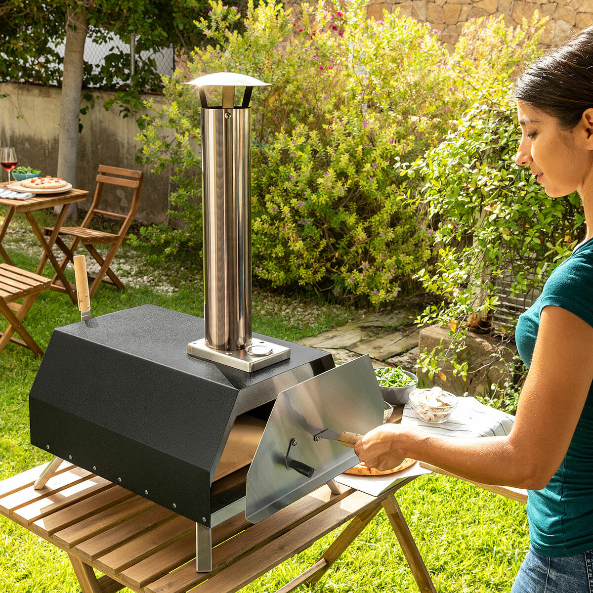 InnovaGoods Pellet Pizza Backofen mit Zubehör Pizzahven – Ansicht 6