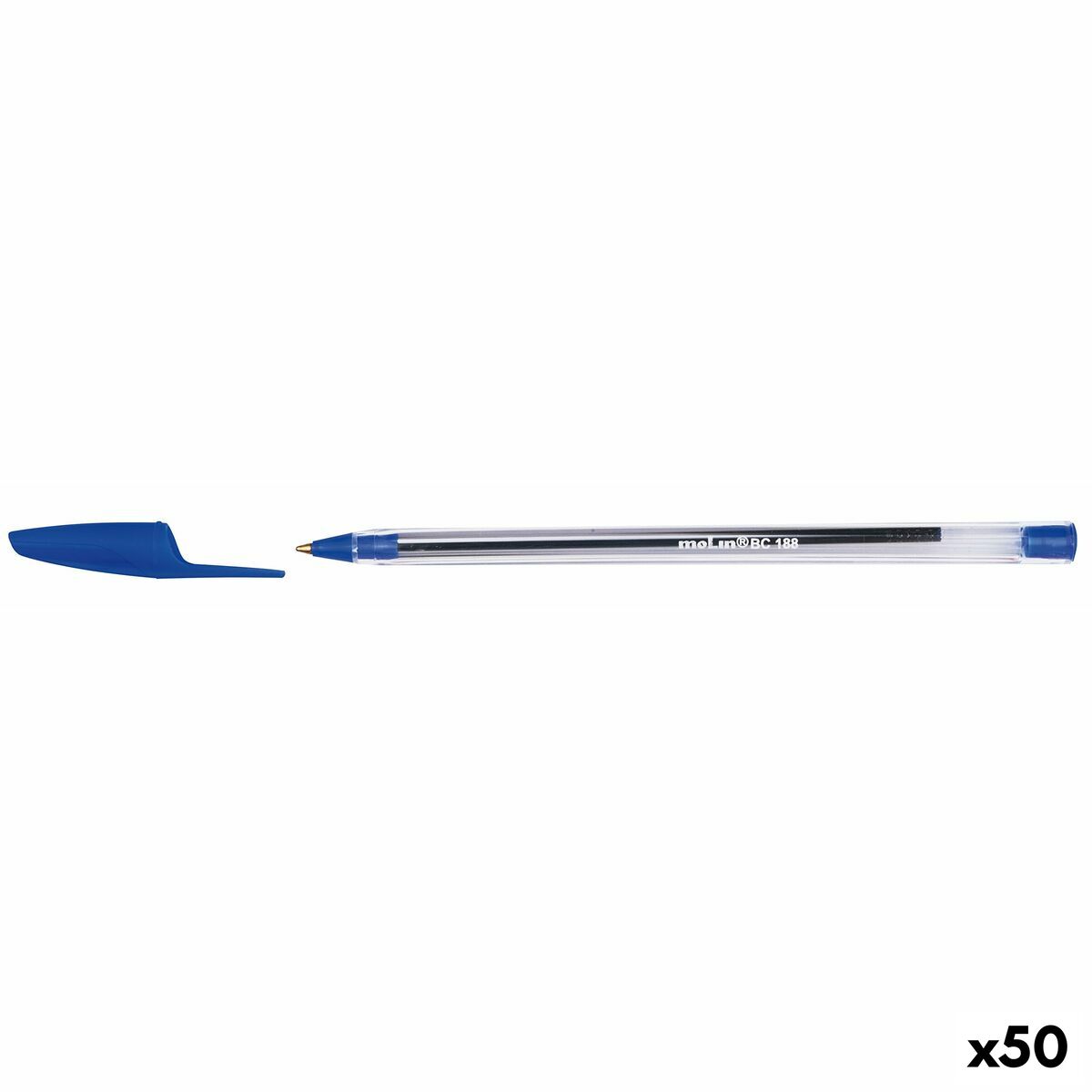 Molin Pen BC188 Crystal 1 mm Blau – Ansicht 1