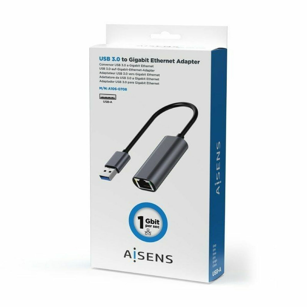 Aisens USB-auf- Ethernet Adapter A106-0708 Grau – Produktansicht 3