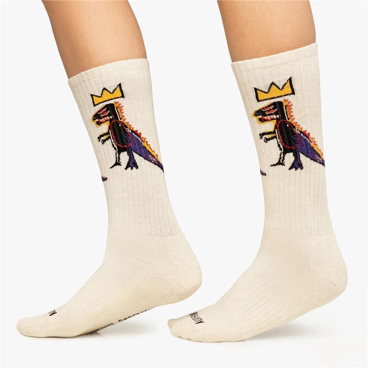 Jimmy Lion Socken Athletic Basquiat Pez Dis Braun – Ansicht 3