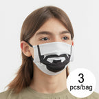 Luanvi Wiederverwendbare Stoffmaske Beard Größe M – Produktansicht 1