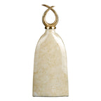 Vase Crystal Gold Metall Weiß – Ansicht 2