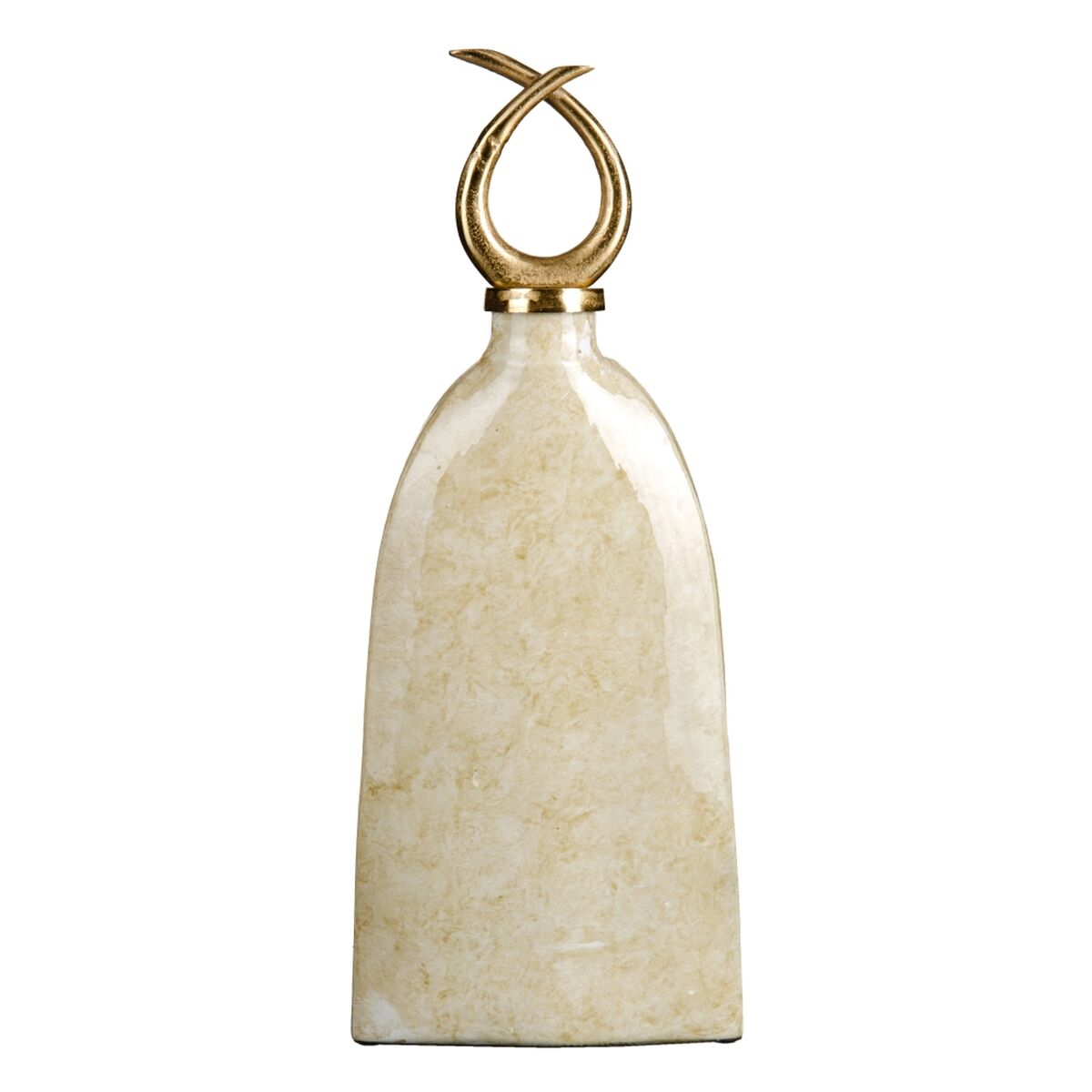 Vase Crystal Gold Metall Weiß – Ansicht 2
