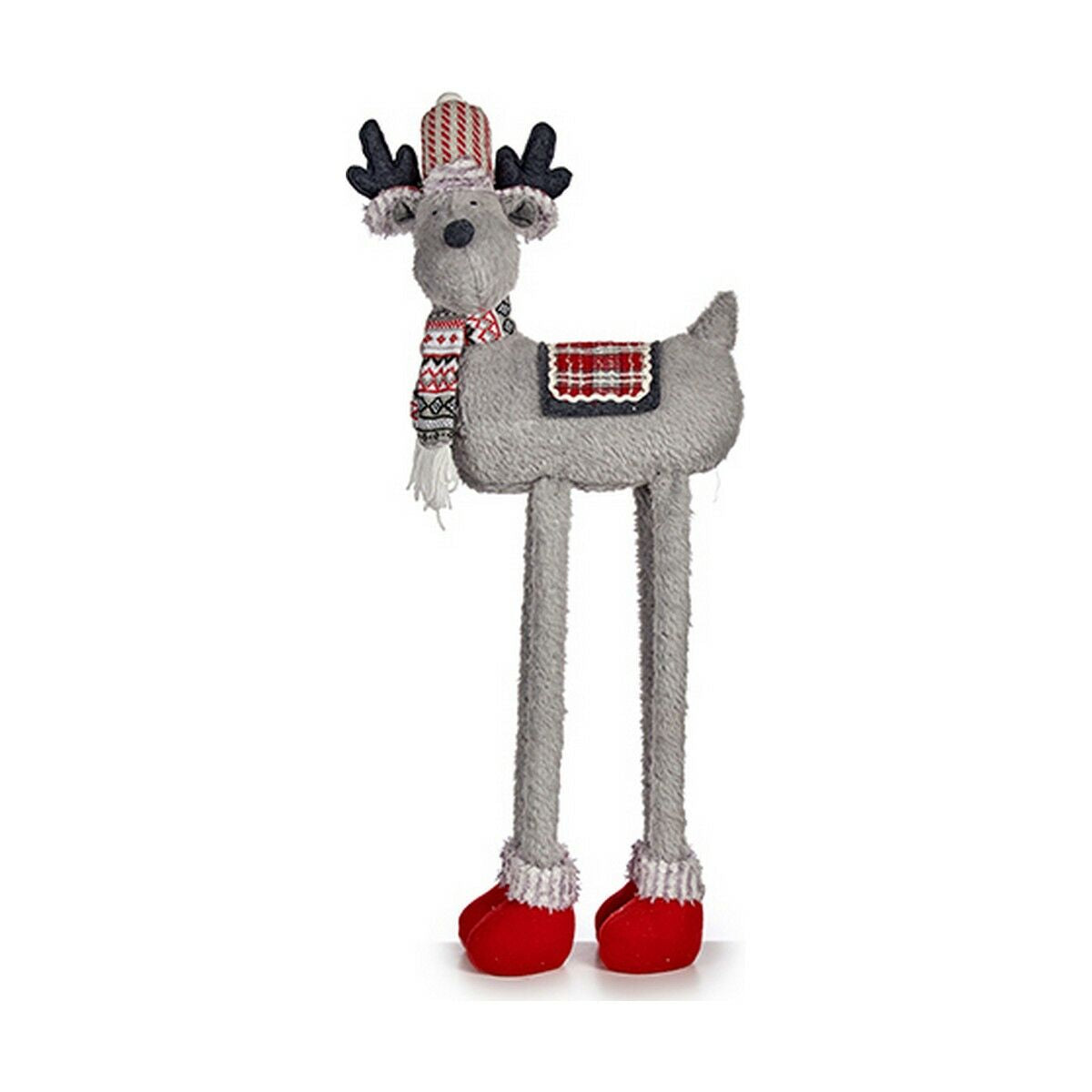 Krist+ Weihnachtsrentier Weiß Rot Grau 1 m – Produktansicht 1