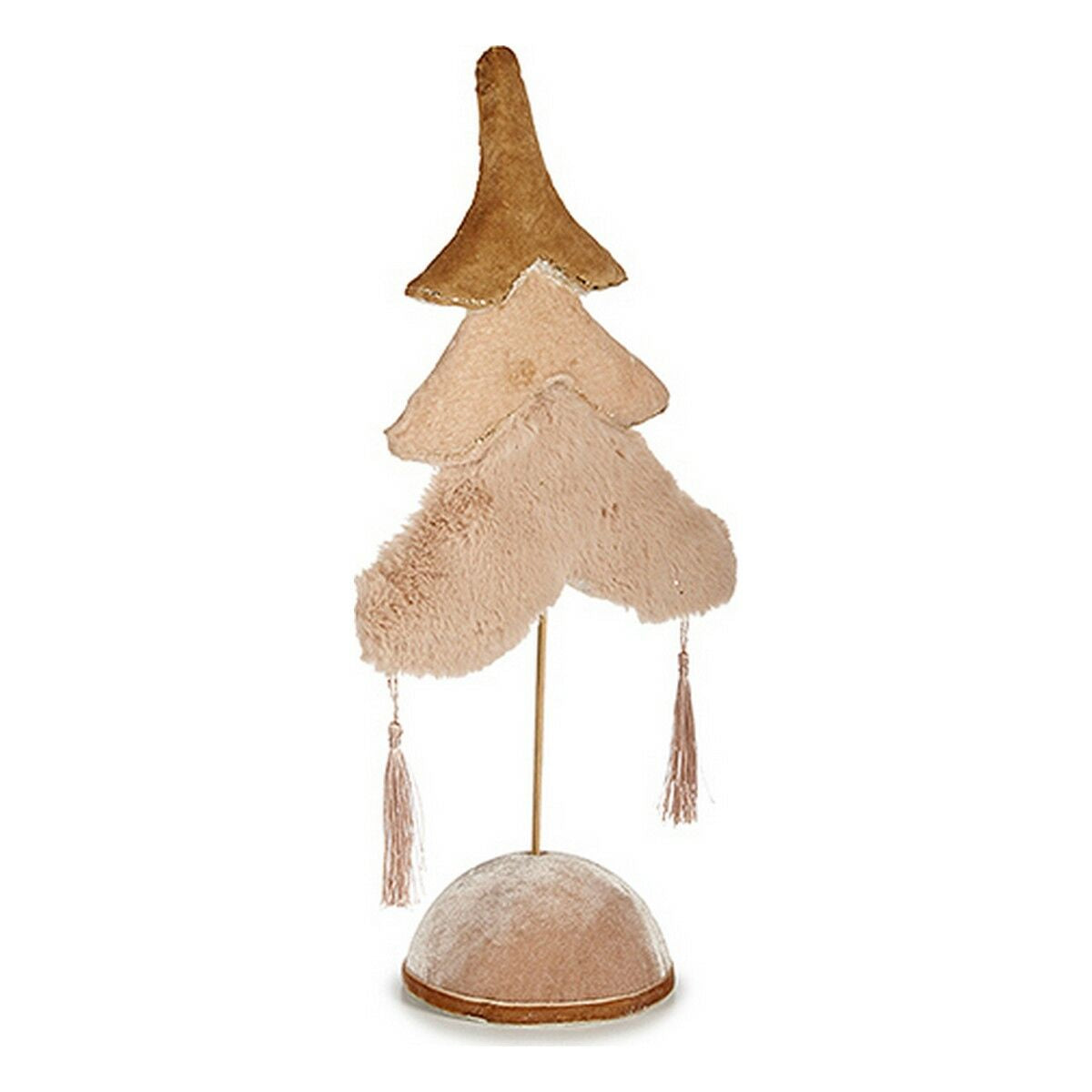 Krist+ Weihnachtsbaum Beige Gold Polyester Holz Polar – Produktansicht 1