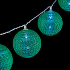 Krist+ Kranz aus LED Balls Grün 2 m Ø 5 cm – Ansicht 1