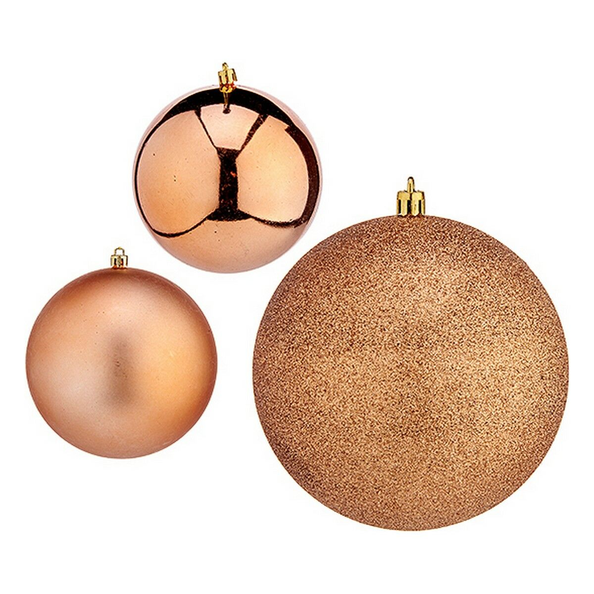 Krist+ Weihnachtskugeln Kupfer Kunststoff Ø 10 cm – Produktansicht 1