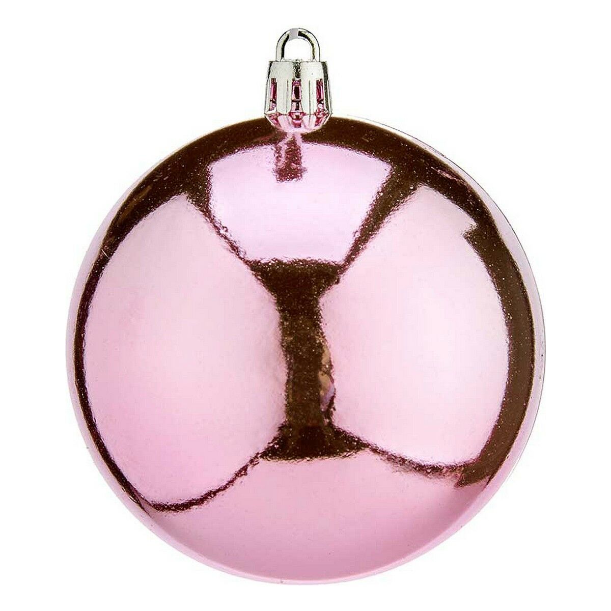 Christmas Baubles Krist+ K1912475-4 Rosa Kunststoff Ø 8 cm 16 Stück – Produktbild 1