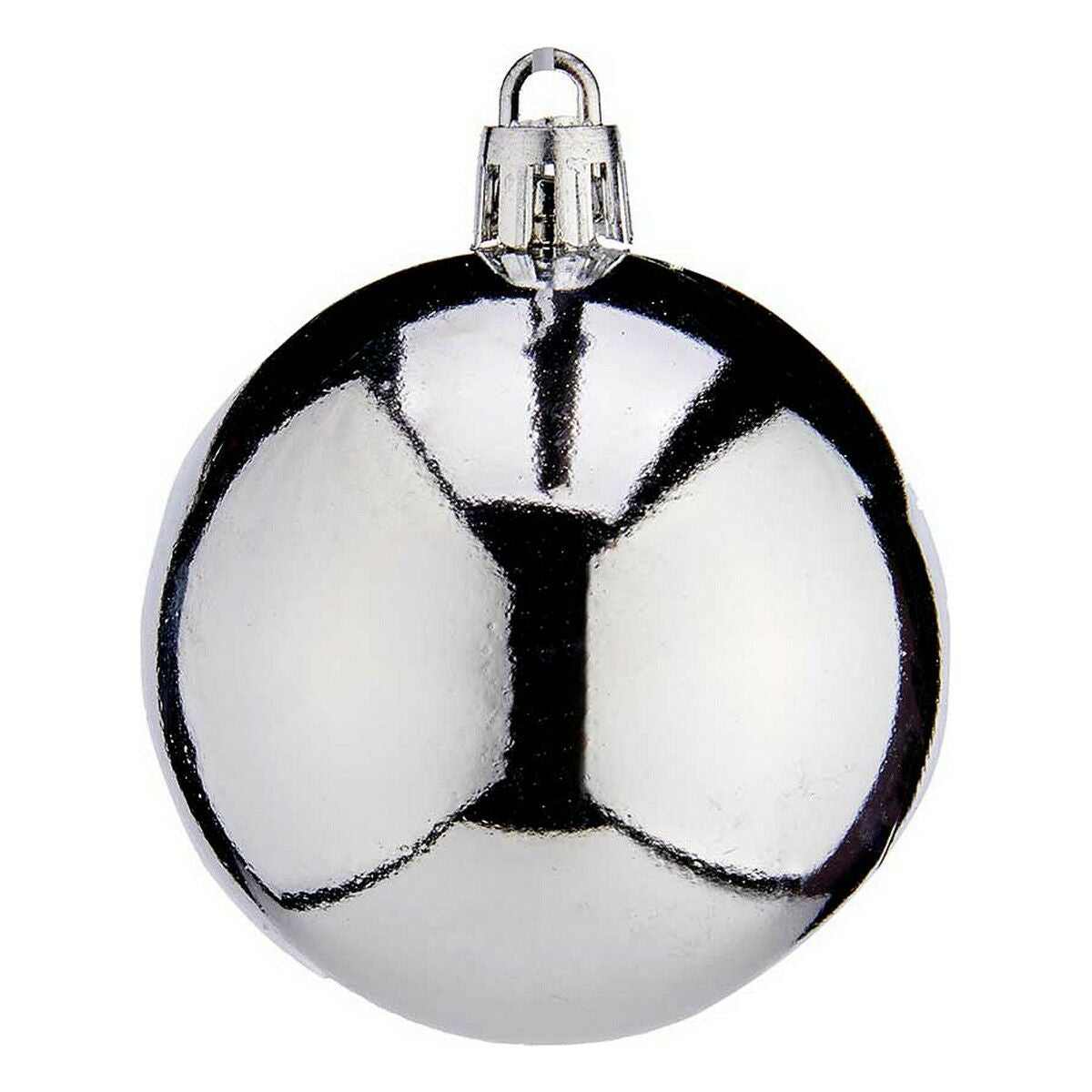 Krist+ Weihnachtskugeln K1912477-3 Silber Kunststoff Ø 6 cm – Produktansicht 1