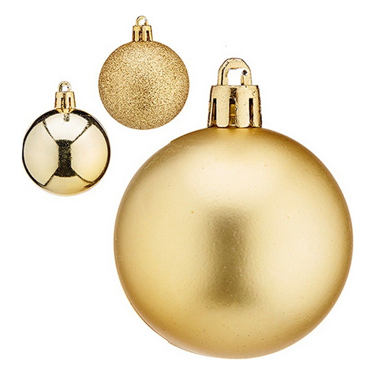 Krist+ Weihnachtskugel K1912484 Gold Kunststoff Ø 5 cm – Produktansicht 1