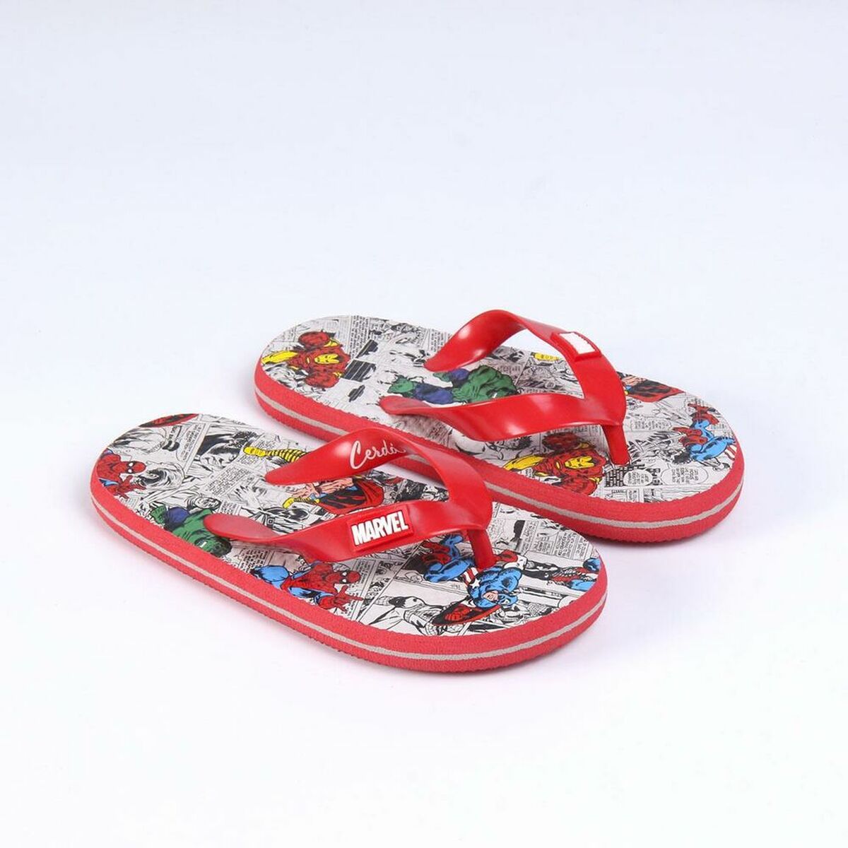 Marvel Flip Flops für Kinder Rot Grau – Produktansicht 2