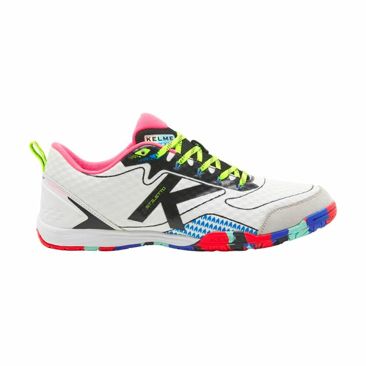 Kelme Erwachsenen-Indoor Fußball Schuhe Stiletto Weiß – Produktansicht 1