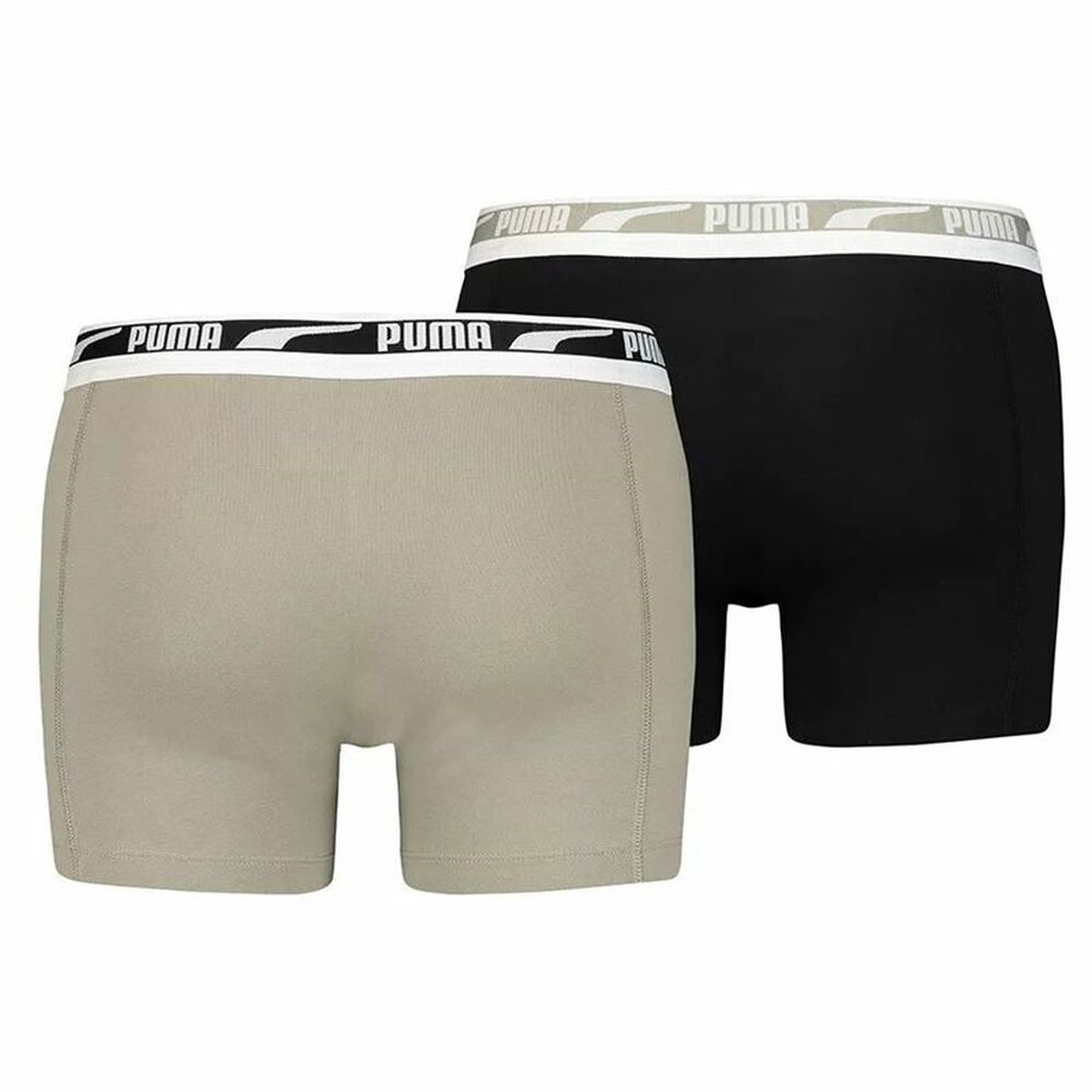 Men's Boxer Shorts Puma Multi  Beige (2 pcs)