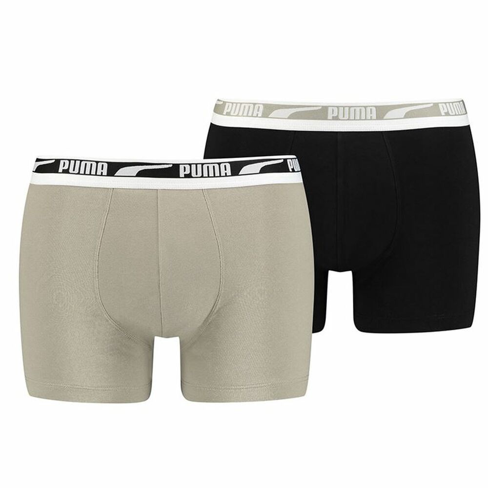 Men's Boxer Shorts Puma Multi  Beige (2 pcs)