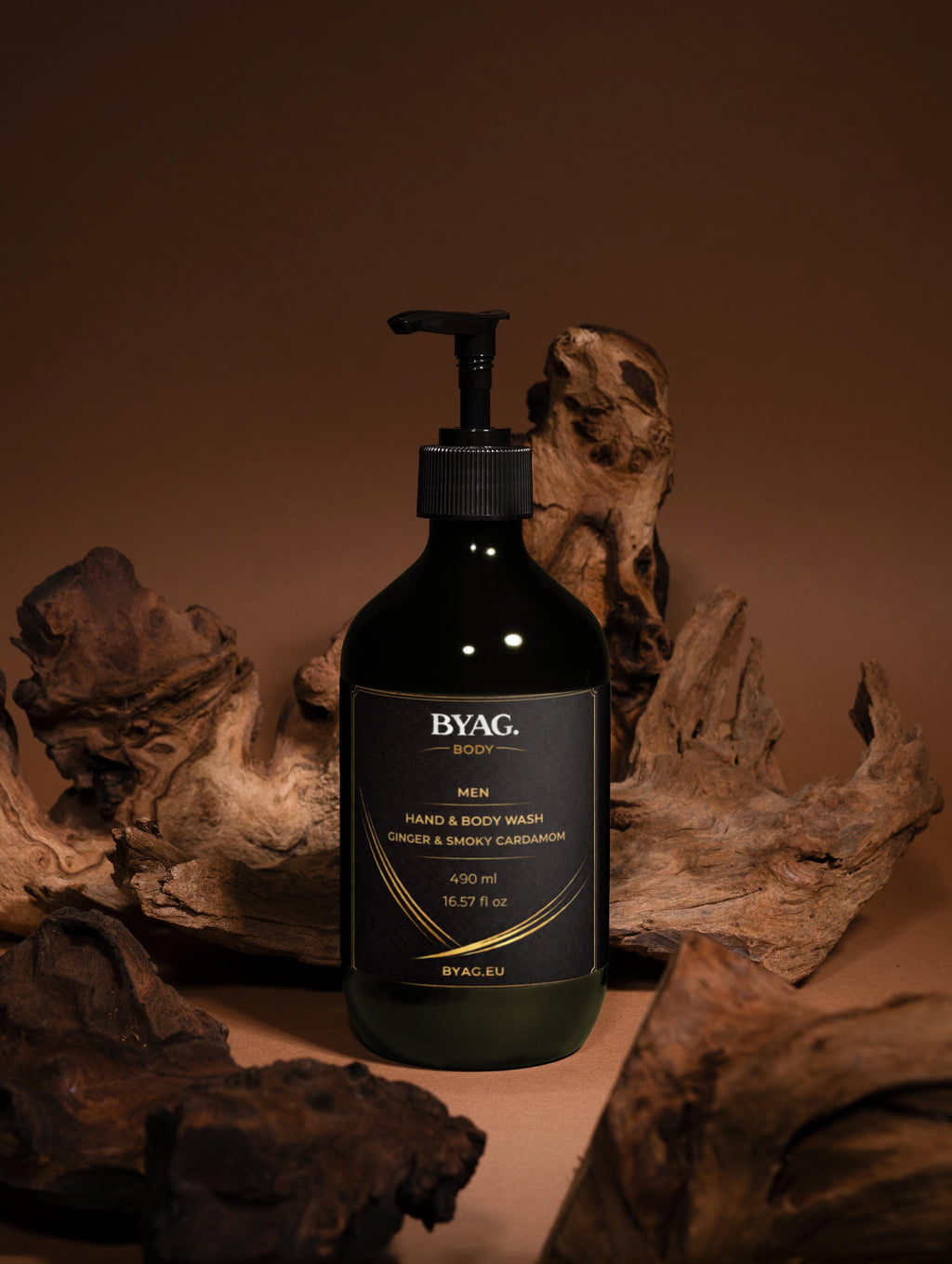 BYAG. Herren Hand- und Körperreinigung – Ginger & Smoky Cardamom – Produktansicht 5