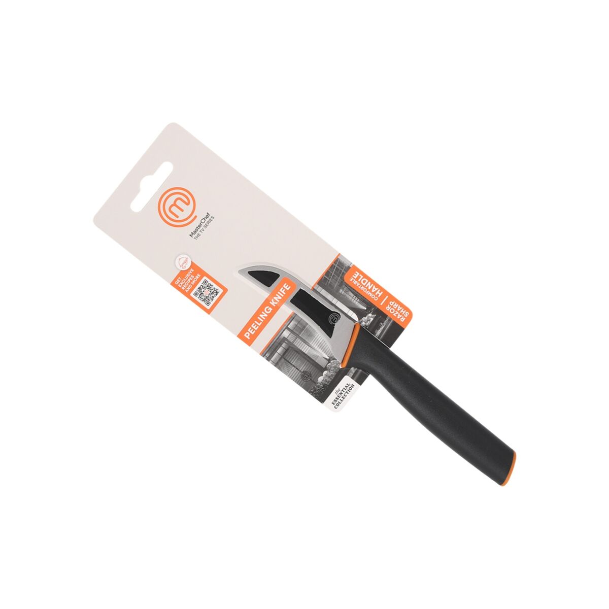 MasterChef Peeler Knife Schwarz Silber Stainless Stahl 7,5 cm – Produktansicht 2