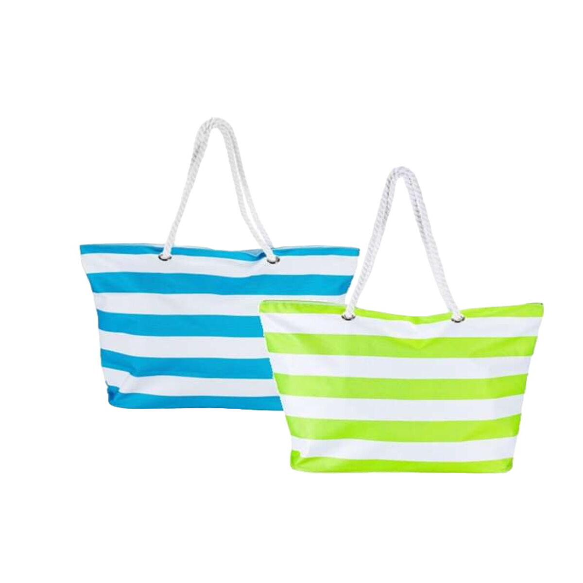 Bismark Strandtasche Blau Weiß Oxford – Produktansicht 1