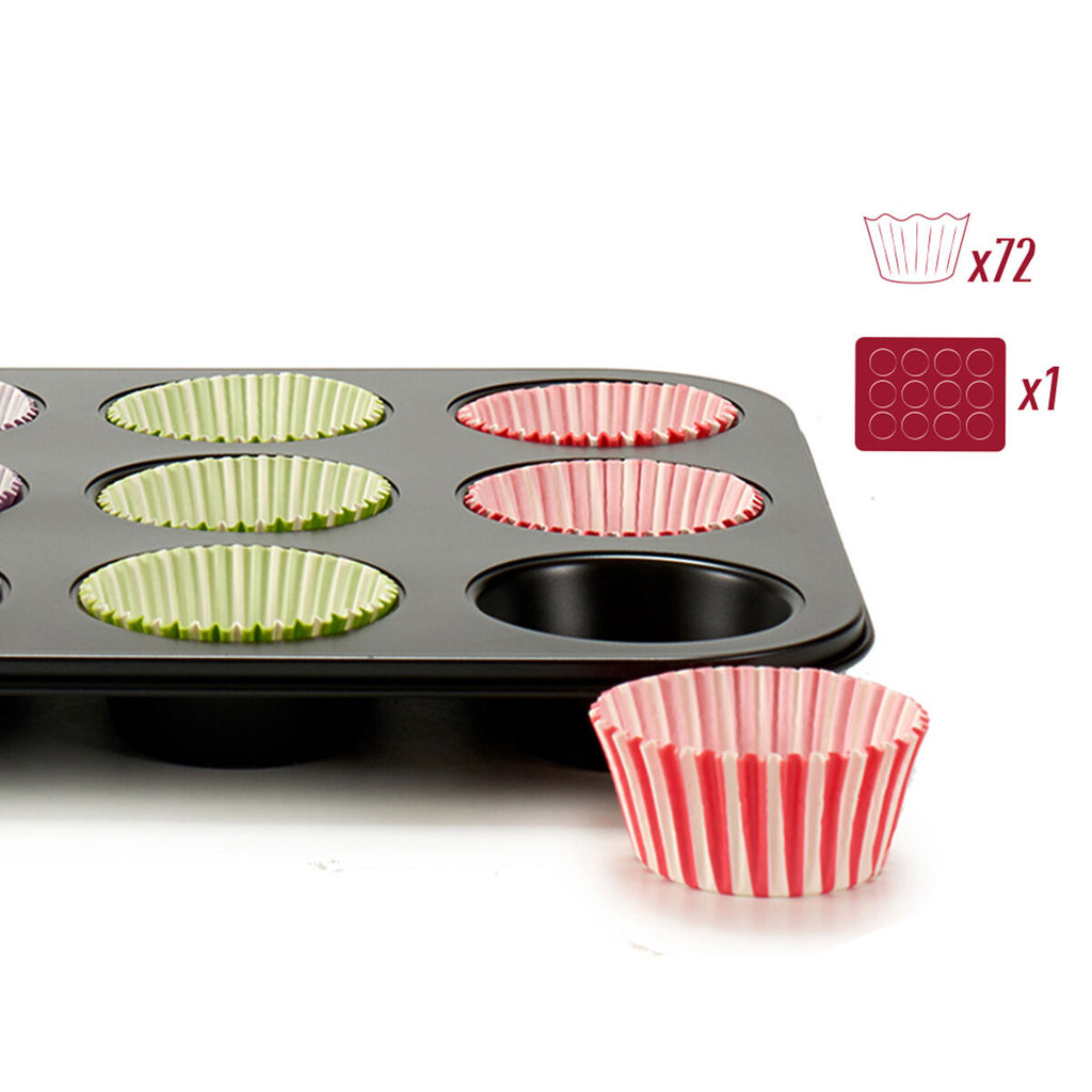 Kinvara Muffin Tablett Blau Schwarz Rot Grün Lila Mehrfarbig Baking Tablett – Produktansicht 3