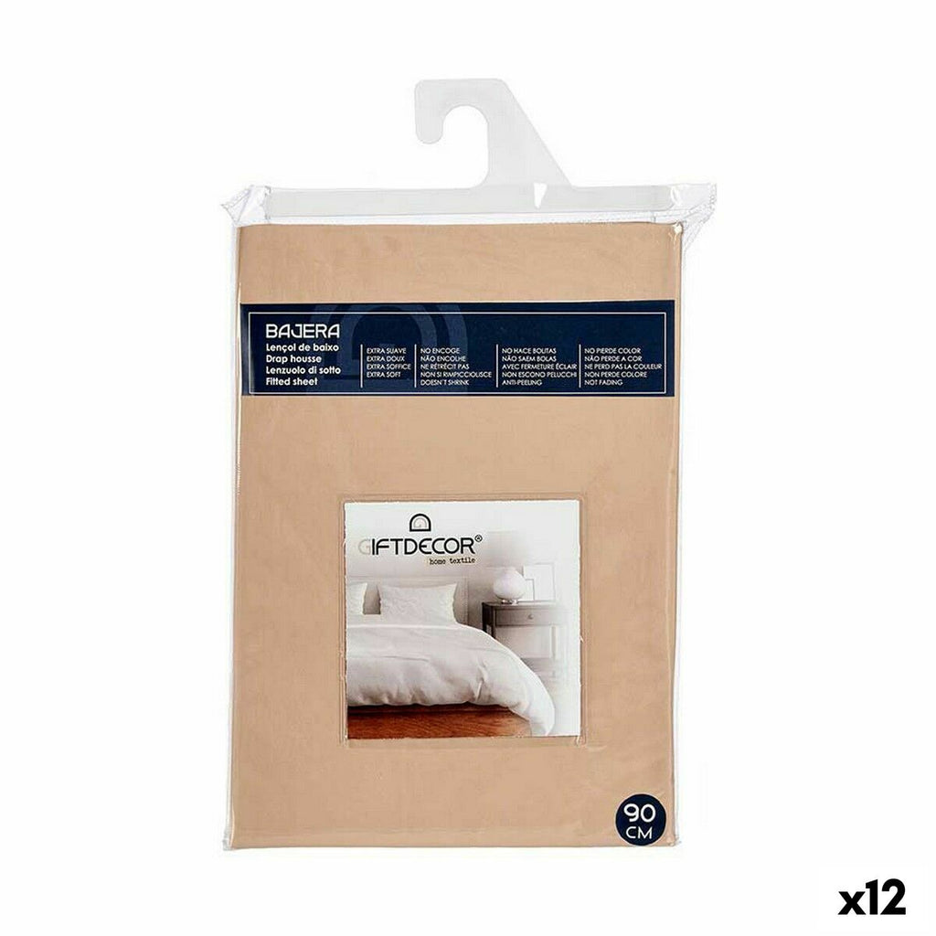 Gift Decor Fitted sheet Beige 90 cm – Produktansicht 1