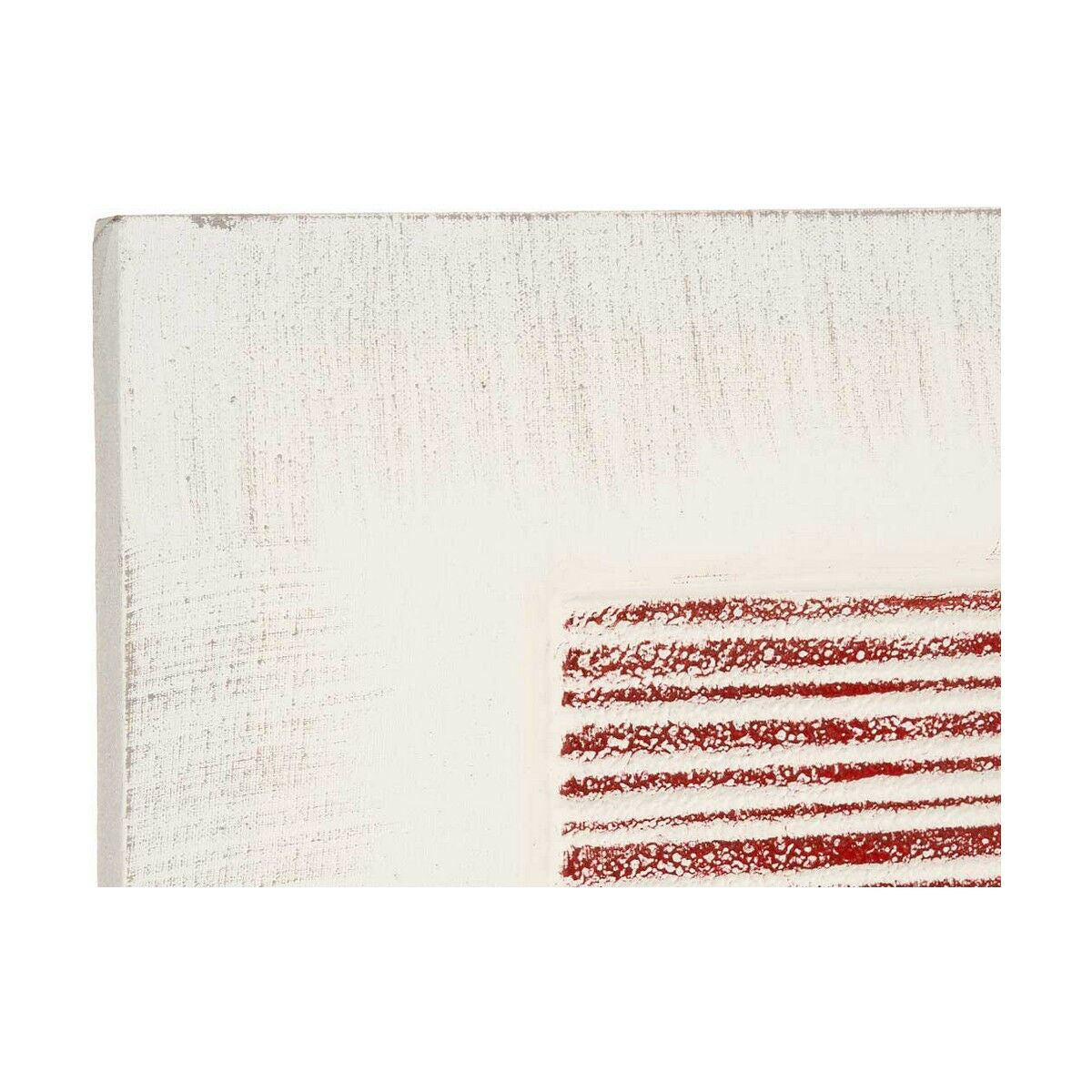 Gift Decor Leinwandbild Weiß Rosa Stripes mit relief – Ansicht 3