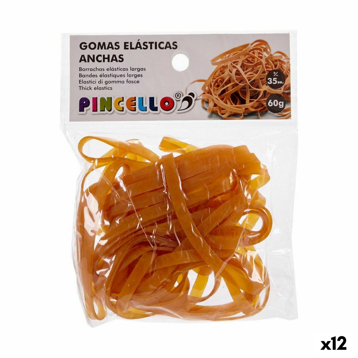 Pincello Elastic bands Gelb Broad – Produktansicht 1