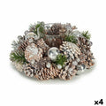 Krist+ Weihnachtskerze Halter Weiß Transparent Silber – Ansicht 1
