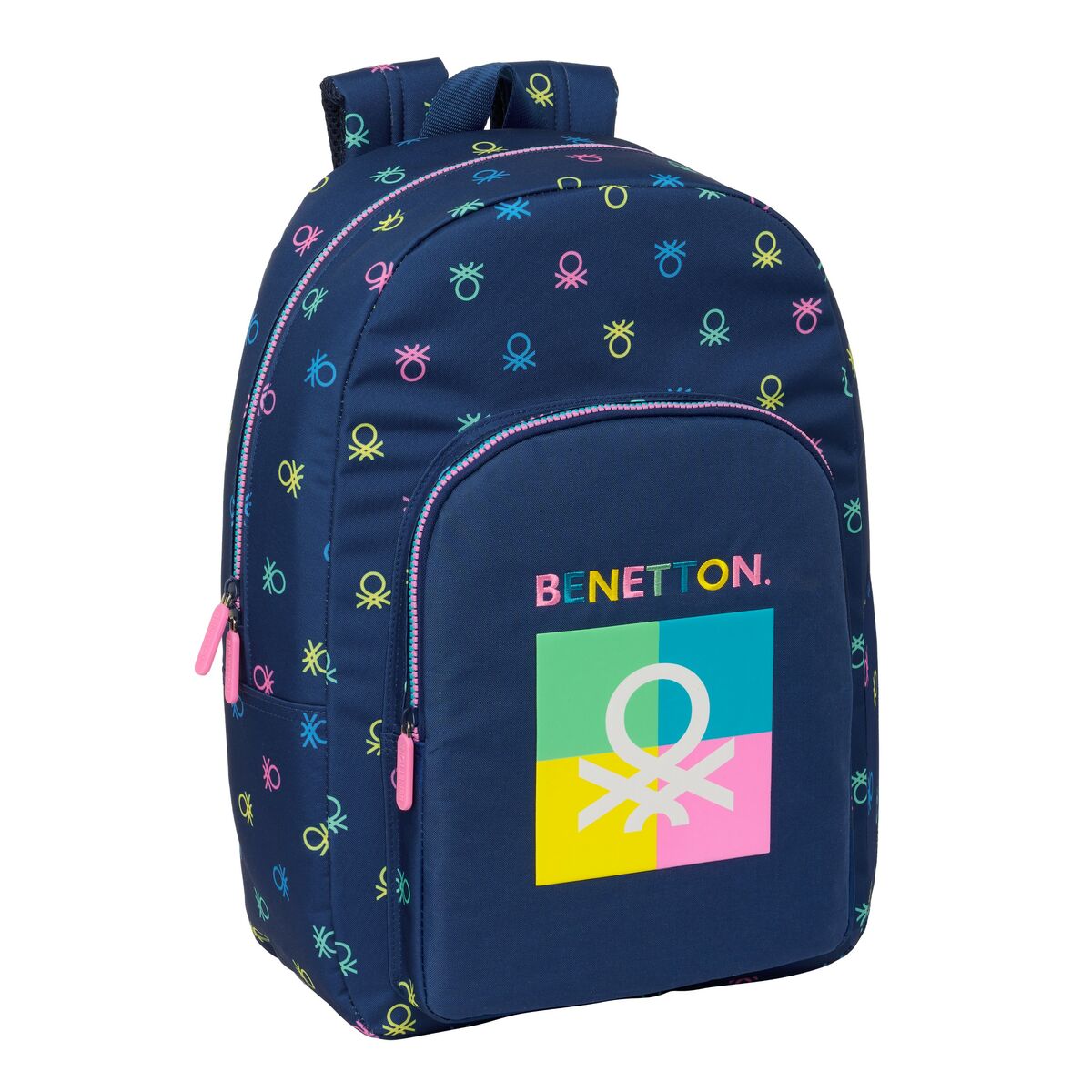 School Bag Benetton Cool Navy Blau 30 x 46 x 14 cm – Produktbild 1