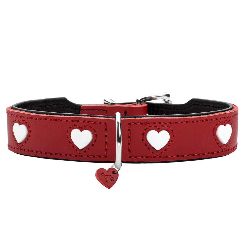 Hunter Hundehalsband Love Rot XS 24-28 cm – Ansicht 1