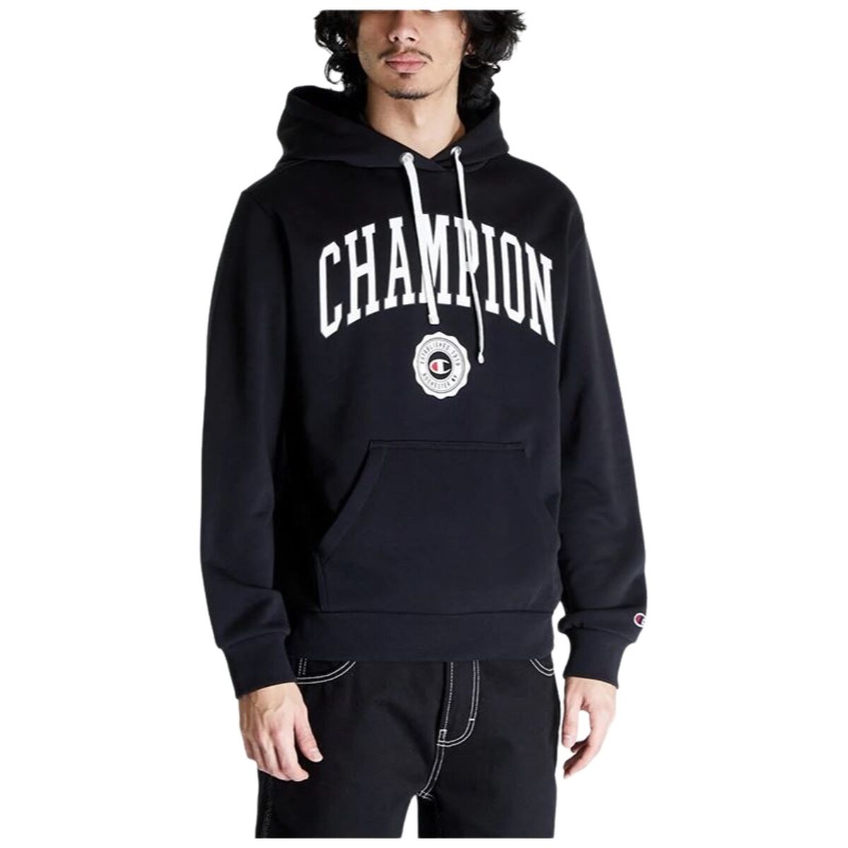Herren Hoodie Champion Schwarz – Produktbild 1