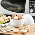 InnovaGoods Microwave Egg Boiler mit Recipe Booklet Boilegg – Ansicht 1