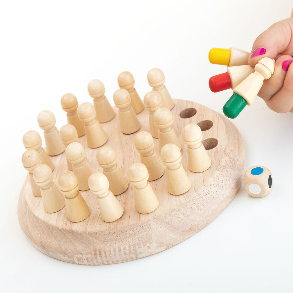 InnovaGoods Wooden Memory Chess Taeda – Produktansicht 3
