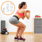 Belt mit Widerstandsbänder für Glutes & Trainingsanleitung Bootrainer InnovaGoods – Produktansicht 2