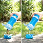 2-in-1 Flasche mit Wasser & food containers für Haustiere Pettap InnovaGoods – Produktansicht 2