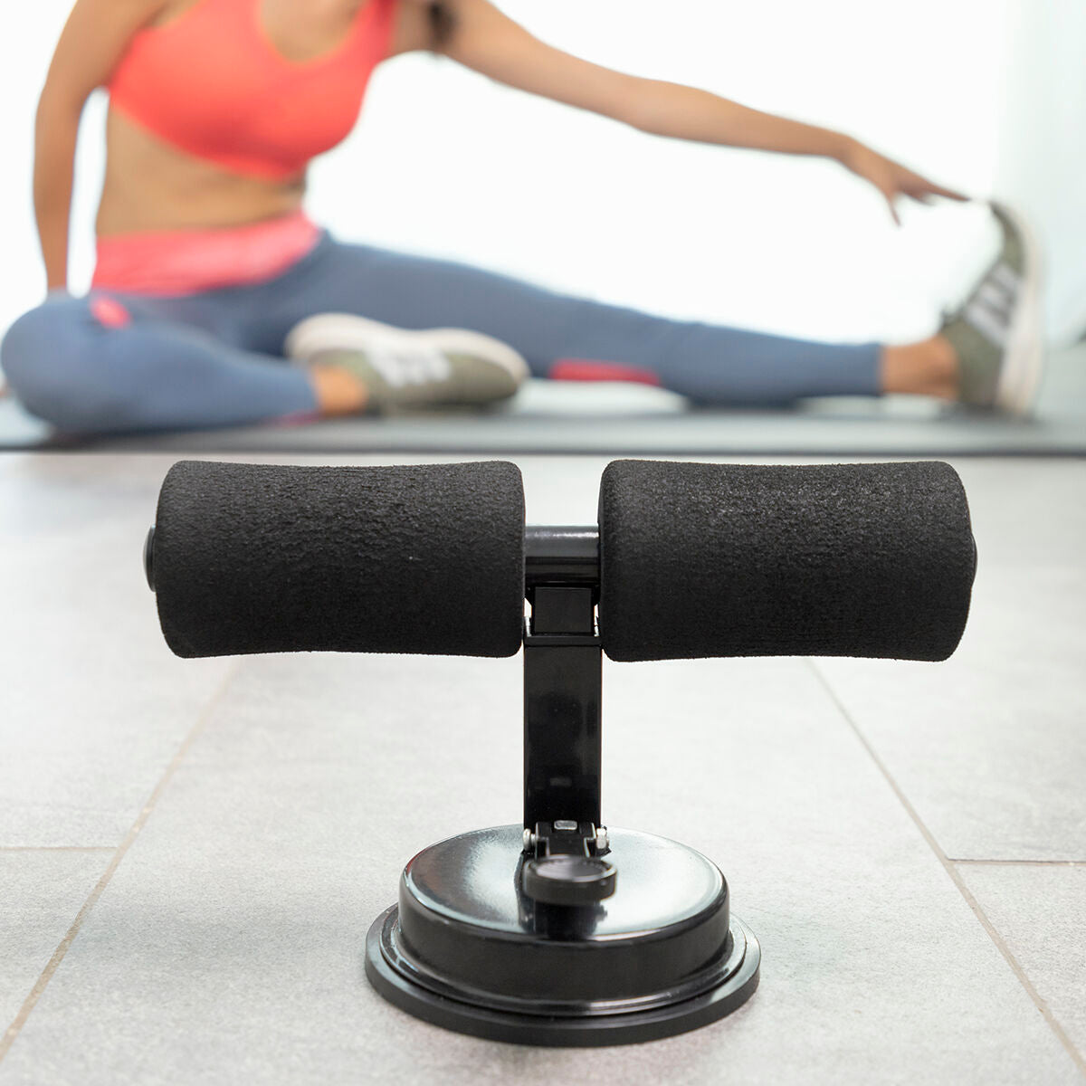 Sit-up Bar für Abdominals mit Suction Pad & Trainingsanleitung CoreUp InnovaGoods – Produktansicht 9