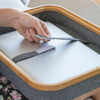 InnovaGoods Tragbar Notebook Desk mit Aufbewahrung Tablett Larage – Ansicht 9