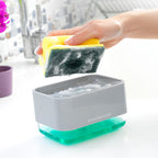 2-in-1 Soap Dispenser für the Küche Sink Pushoap InnovaGoods – Produktansicht 3